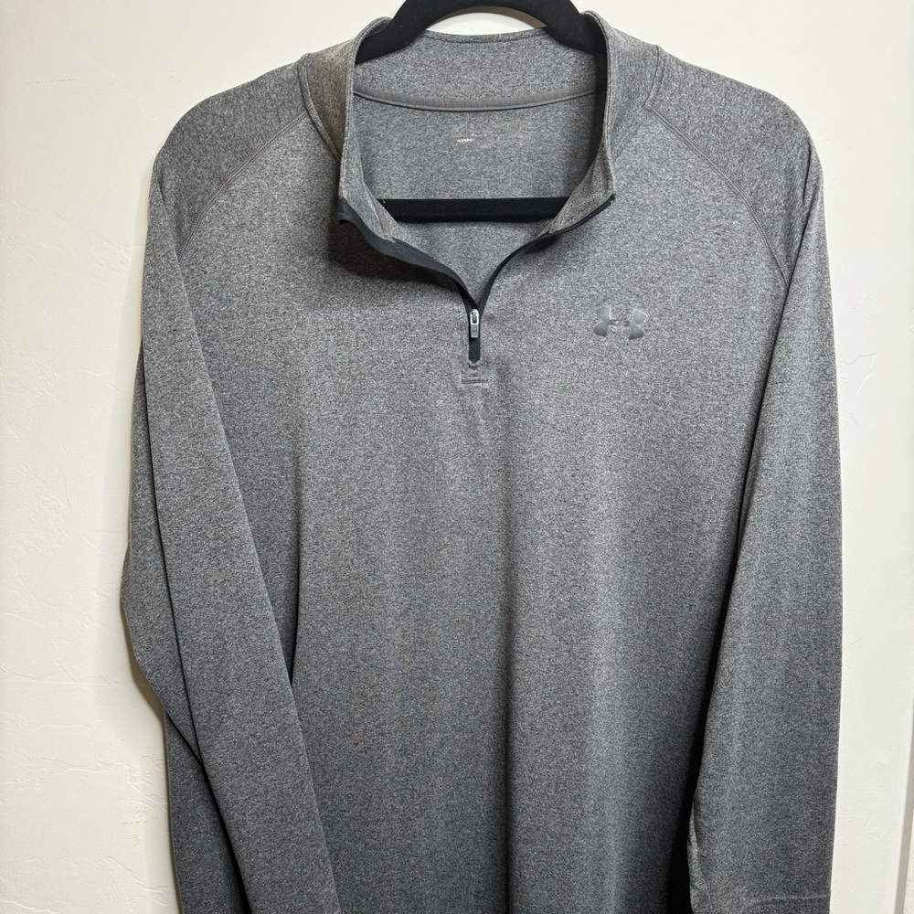 Under Armour 1/4 zip, 3XL, Gray